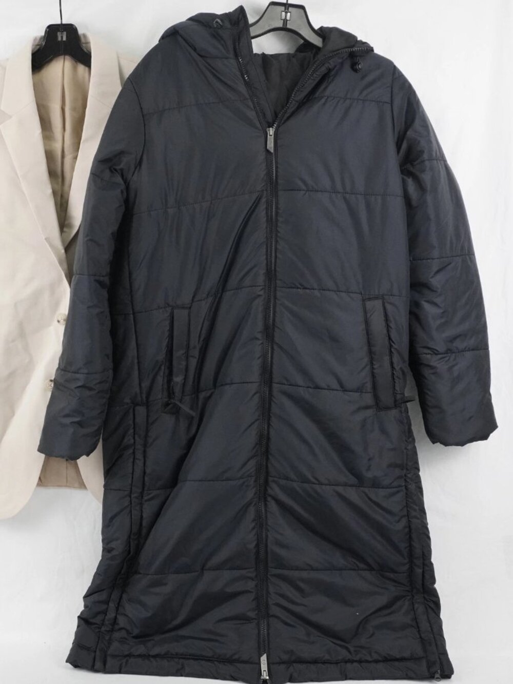 Holloway Womens Cold Secure Long Puffer Hooded Jacket Coat in Black NWOT Size M